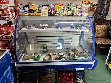 Satışda mağaza üçün soyuducu vitrin - Tip: dairəvi ön şüşəli, üfüqi