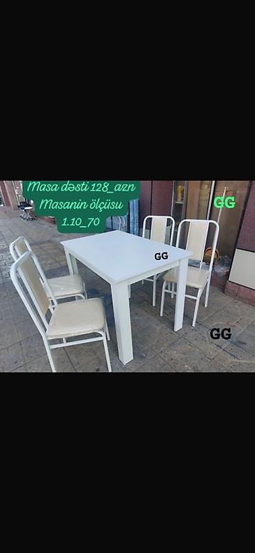 Столы и стулья: Mebel kateqoriyası – masa və oturacaq dəstləri 1) 4 nəfərlik yemək — 7