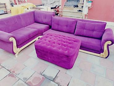 Künc divan, İşlənmiş, Açılan, Bazalı, Vеlur parça, Çatdırılma yoxdur lalafo.az -da Künc divan, İşlənmiş, Açılan, Bazalı, Vеlur parça, Çatdırılma yoxdur