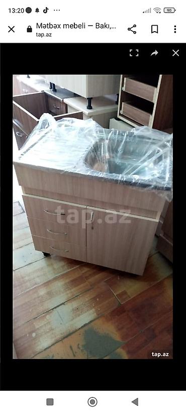 qapı zəngi: Moyka. Metbex skafi. Mətbəx mebeli. Mebel. Şkaflı Moyka. Mətbəx şkafı — 2