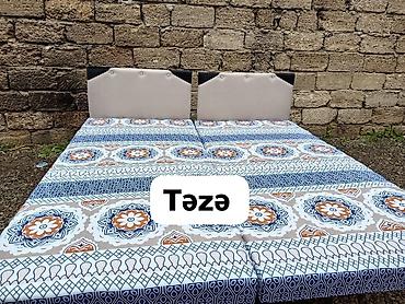 yataq ortuleri: Təzə çarpayılar. 1 nəfərlik çarpayılar 60manat. 2 nəfərlik taxt — 2