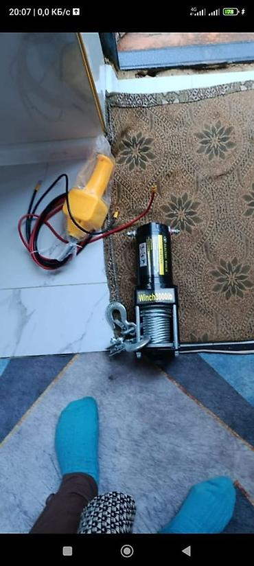 жосткий трос: Лебедка электрическая Winch 3000 lb (≈1360 кг) - Тяговое усилие: 3000 — 1
