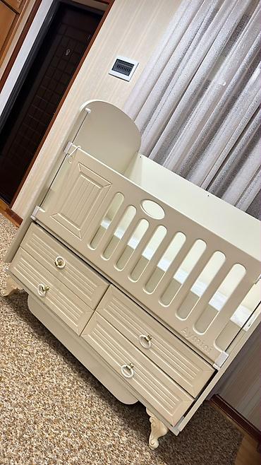 Beşiklər: Aymini beşik-komod - Rəng: krem/bej - Material: MDF/Laminat — 4