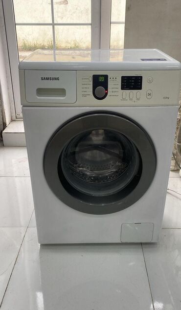 Paltaryuyan maşınlar: Paltaryuyan maşın Samsung, 6 kq, İşlənmiş, Avtomat, Qurutma var, Ünvandan götürmə