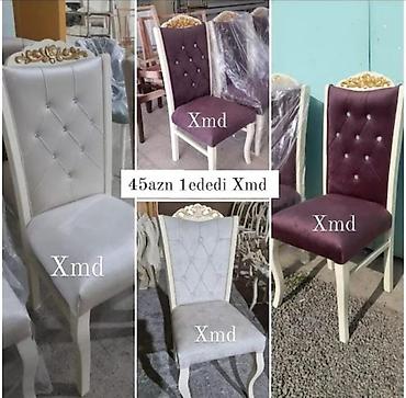 usdul usdol: Klassik dizaynlı yumşaq yemək stulu - Material: taxta karkas, yumşaq — 4