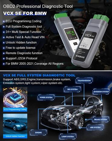 Alati za automobile: VXDIAG VCXS SE VX508 za BMV ICOM OBD2 OEM DoIP ECU kodiranje J2534 — 13