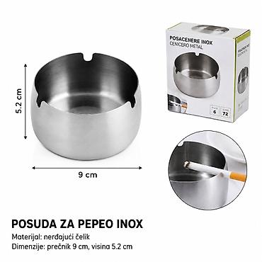KMT Nerđajući čelični pepeljara 3283216 - Materijal: nerđajući čelik