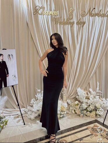 женская вечерняя платье: Кече көйнөгү, Суу периси, Узун модель, Жеңдери жок, XS