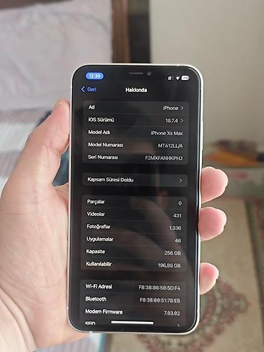 xs 256: IPhone Xs Max, 256 GB, Ağ, Face ID — 4
