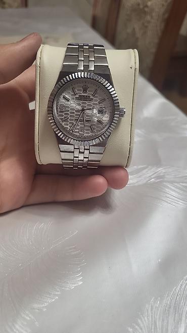 qizil qol saat: Tecili satilir rolex datejust stili lux class saat fosforlu saniye — 1