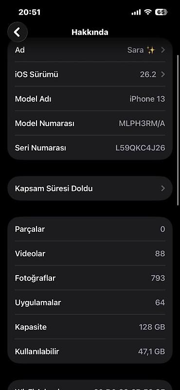 Apple iPhone: IPhone 13, 128 GB, Barmaq izi, Simsiz şarj, Face ID — 1