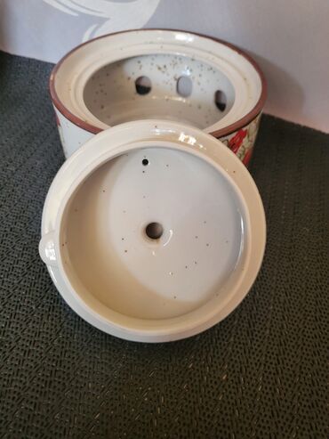 Čajnici: Cajnik nov sa gorionikom kameni porcelan iz 70,80ih god. Cajnik sa — 9