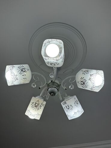 yataq otağı pərdələri: Çılçıraq, 5 lampa, Metal