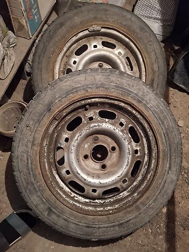 резина 14 с: Железные Диски R 14 Volkswagen, Комплект, отверстий - 4, Б/у — 1
