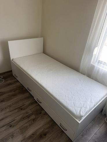 čile trenerka: Jednokrevetni krevet sa fiokama + dušek - Moderan, minimalistički — 3