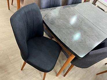 Masa və oturacaq dəstləri: Mətbəx üçün, Yeni, Açılan, Dördbucaq masa, 4 stul -da lalafo.az — 2 Masa və oturacaq dəstləri: Mətbəx üçün, Yeni, Açılan, Dördbucaq masa, 4 stul — 2