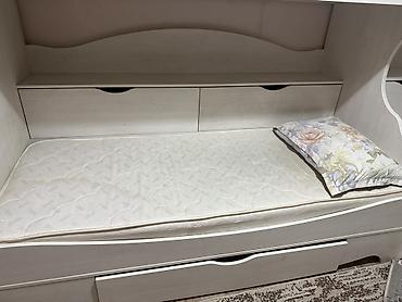 bunk bed: Детская двухъярусная кровать-комплект с лестницей-комодом и ящиками — 3