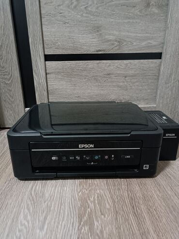 Принтеры: Epson l386 4х цветный МФУ c WiFi струйный цветной принтер со сканером