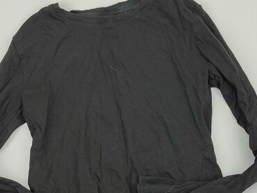 czarna bluzka wiązana pod szyją: Блузка, 12 р., 146-152 см, стан - Хороший