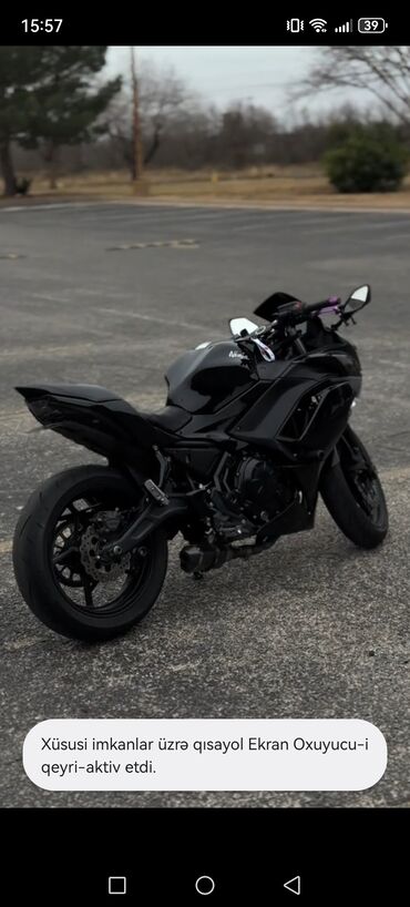 sport motosiklet qiymetleri: Kawasaki - NİNJA 650, 650 sm3, 2023 il, 10 km