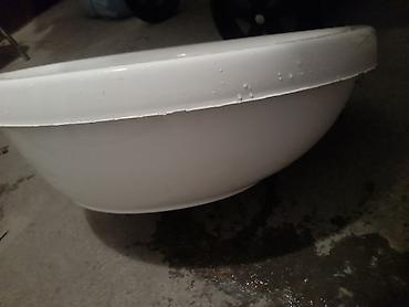 Дом и сад: • Oval formalı şaquli üstəqoyma (countertop) lavabo • Material: ağ — 2