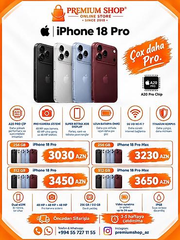 iphone 7 gence: IPhone 18 Pro və Pro Max ———————————————————————— ✨ Yeni iPhone 18 Pro — 1