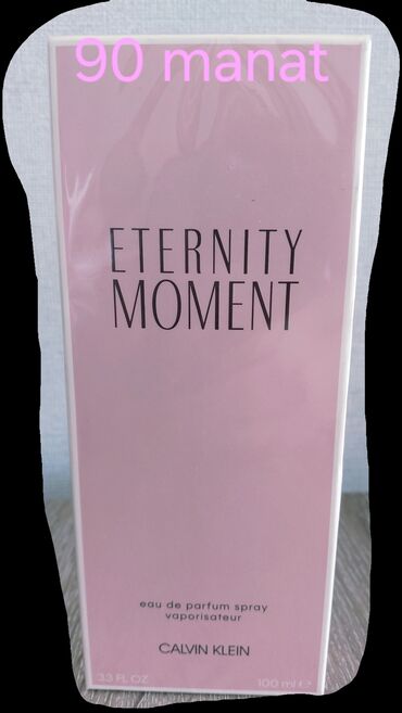 Ətriyyat: Bu Calvin Klein Eternity Moment ətir suyu 100 ml tutumlu şüşədə təqdim