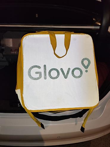 ручная кладь купить сумку: Терморюкзак курьера Glovo (большой формат) новый - Яркий фирменный — 2