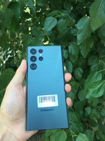 Samsung: Samsung Galaxy S22 Ultra, Б/у, 256 ГБ, цвет - Голубой, 1 SIM
