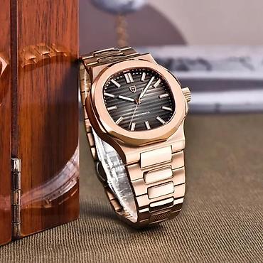 Ručni satovi: PAGANI DESIGN PD-1728 - 40mm - Roze zlatna / Crna PAGANI DESIGN — 2