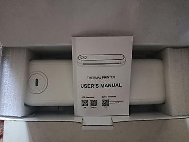 mini printer: Портативный термопринтер A4 в комплекте термо бумага. - Формат — 2