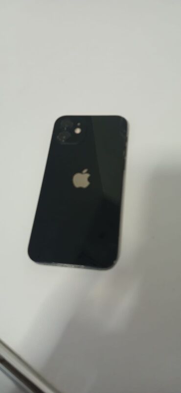 Apple iPhone: IPhone 12, 128 GB, Qara, Simsiz şarj, Face ID