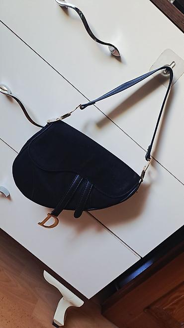 dior sumka: Qadın çiynəasma çantası – qara “saddle” dizaynı - Rəng: Dərin qara - — 3
