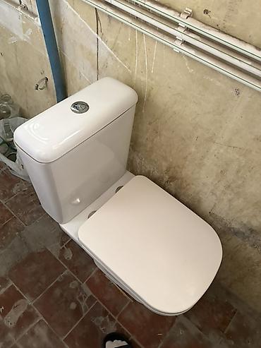 unitaz oturacagi: Kombi tipli unitaz dəsti - Material: parlaq ağ keramika - Çən və qab — 3