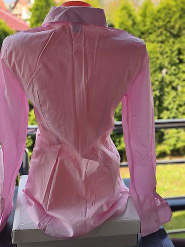 Košulje: Ženska košulja – svetloružičasta - Klasičan kroj sa kragnom i — 4