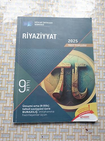 Testlər: Məhsul: “Riyaziyyat – 2025 Test Toplusu (9 illik)” kitabı - — 1