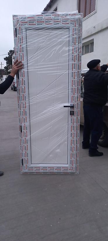 plastic qapi: Yeni Plastik qapı 80x200 sm Zamok və çərçivə ilə, Zəmanətli, Pulsuz quraşdırma, Pulsuz çatdırılma, Rayonlara çatdırılma — 6