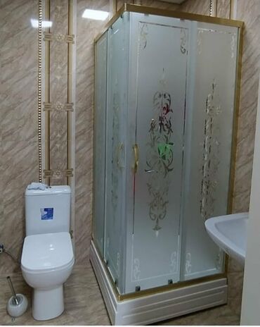 Duş kabinaları, arakəsmələr: Yeni Üstü açıq kabina, Künc üçün, Ödənişli çatdırılma — 25