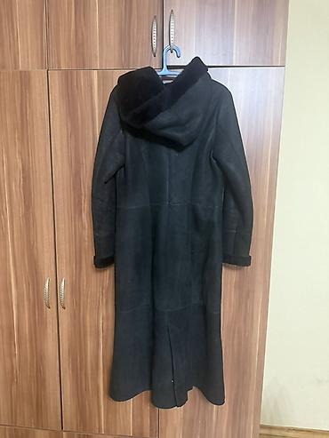 Дубленка, Классическая модель, Длинная модель, С капюшоном, S, M