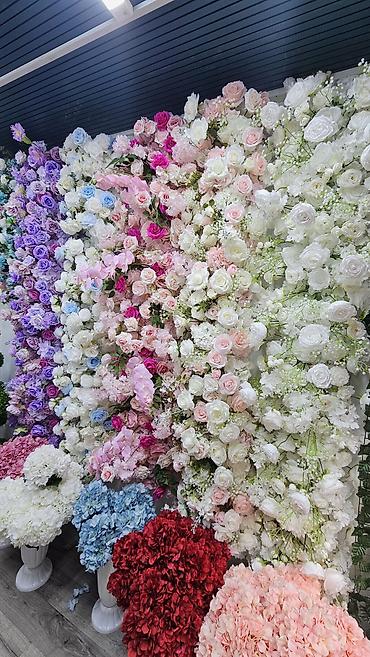 Декоративные панели и композиции из искусственных цветов - Плотные at lalafo.kg Декоративные панели и композиции из искусственных цветов - Плотные