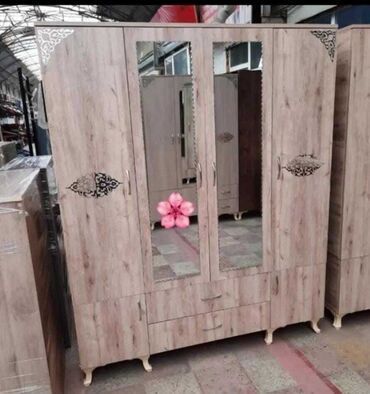 Dolablar: Yeni, Açılan, 4 qapılı Düz dolab, Qarderob, paltar dolabı, Azərbaycan — 5