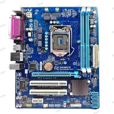 материнская плата на запчасти: Материнская плата, Б/у, Gigabyte, LGA1155, ATX, Для ПК