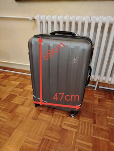 mali kofer dimenzije: Large suitcase, color - Grey