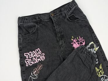 baggy jeans jnco: Bershka, Jeansy damskie, rozmiar L