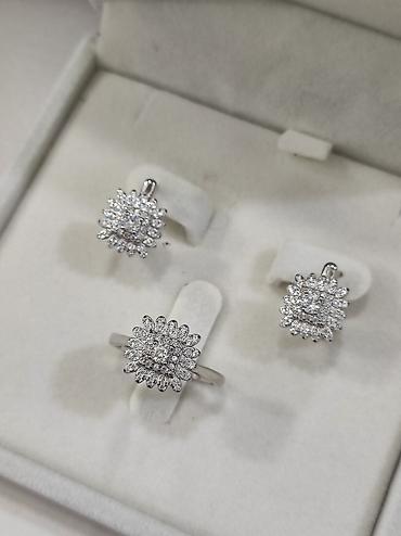 Серебряные наборы украшений: Серебряный Набор под Бриллианты Серебро 925 пробы Качество отличное — 4