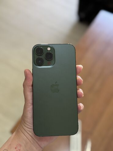 Apple iPhone: IPhone 13 Pro Max, Б/у, 512 ГБ, Зеленый, Защитное стекло, Чехол, Коробка, 87 %