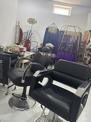 ofis ucun kreslo ucuz: Peşəkar salon kresloları – 2 model - Material: Qara eko‑dəri oturacaq — 1