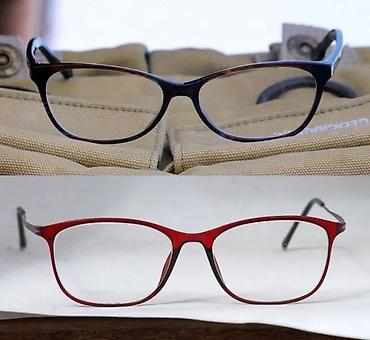 Naočare: Max O.M. 335 BLK i Max O.M. 317 RED dioptrijski ram 14 grama. Cena za — 1