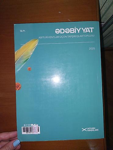 Testlər: Məhsul: “Ədəbiyyat – Abituriyentlər üçün tapşırıqlar toplusu” (2025) — 2