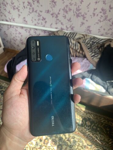 tecno pova neo 3: Tecno Y5, Колдонулган, 64 ГБ, түсү - Көк, 2 SIM